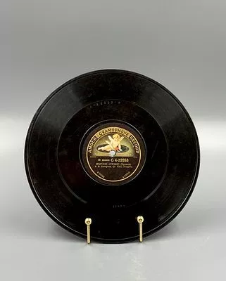 (П) [Редкость] Пластинка виниловая двусторонняя. Amour Gramophone Record, 1909-1910, 1920 гг.