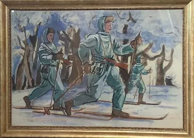 (М) * Антонов Федор Васильевич (1904 – 1994) Лыжники. 1941-1943-е гг.