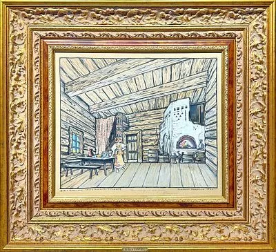 (М) Коровин Константин Алексеевич (1861-1939) - Корчма. Эскиз декорации к опере «Борис ...