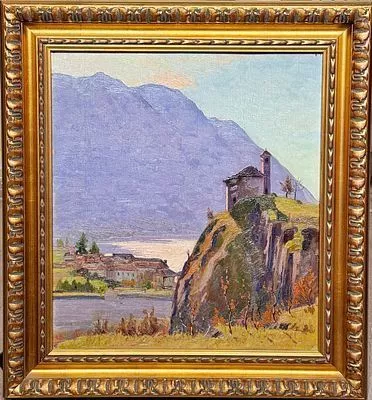 (М) Белькастро Альфредо (1893–1961) Вид на озеро Маджоре из Фериоло (Бавено). 1940-е гг.