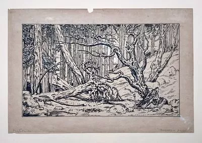 [Мир Искусства] Добужинский Мстислав Валерианович (1875-1957) - театральный эскиз к пьесе ...