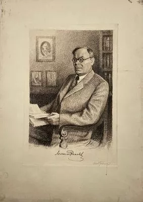 (П) Павлов Николай Александрович (1899–1968) Портрет Л.И.Раковского