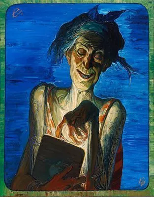 (М) Кошелев Егор (1980 г.р.) - Леди с планшетом. 2016 г. Холст, масло. 90 х 70 см «“Леди с ...