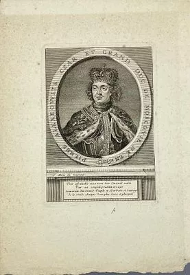 (П) Дероше Этьен-Жеандье (Etienne-Jehandier Desrochers) (1668–1741) Портрет царя Петра Первого. XVIII в.