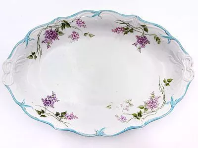 (М) Блюдо. Фарфор Кузнецова. 40 х 27 см