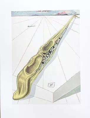 (П) Дали Сальвадор (1904-1989) «Богохульники». Из серии «Божественная комедия». 1960-е г.