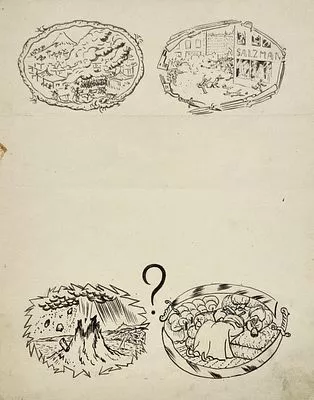 [Мир Искусства] Кустодиев Борис Михайлович (1878 - 1927) - Загадки. Иллюстрации для детского ...
