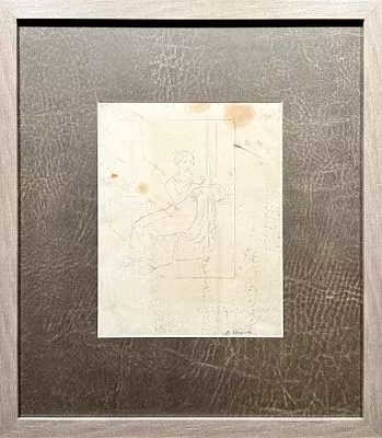 (М) Егоров Алексей Егорович (1776-1851) - Женский портрет. 1820 - 1830-е гг. 29 х 21 см Бумага, ...