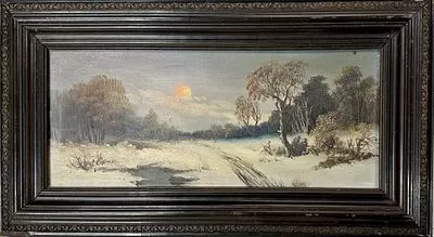 (П) [Приписывается] Клевер Юлий Юльевич (1850-1924) Зимний пейзаж. Нач. XX в.