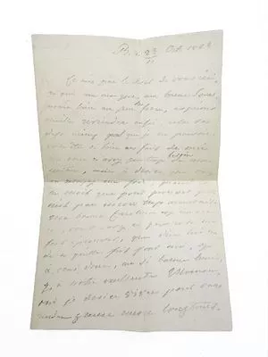 (П) Письмо императрице Марии Федоровне. 1823 г. Письмо на французском языке с вложением ...