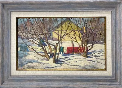 (П) Горобец Павел Матвеевич (1905–1974) Зимнее утро. 1938 г.