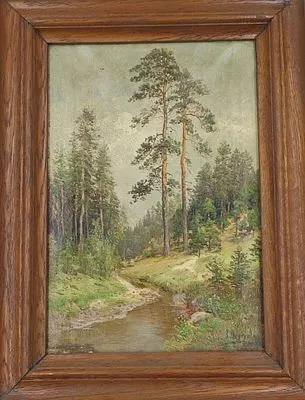 (П) [Приписывается] Фёдоров Семен Фёдорович (1867-1910) - Ручей. Конец ХIX - Начало ХХ в. ...