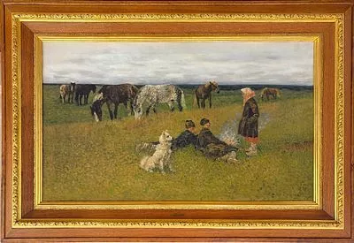 (М) Ворошилов Сергей Семенович (до 1865 - после 1911) Вечерняя зорька. Начало XX в.