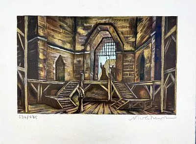 (П) Бенуа Николай Александрович (1901—1988) Постановка "Макбет" Джузеппе Верди в театре «Ла Скала». Акт первый, сцена вторая. (1978 г.)