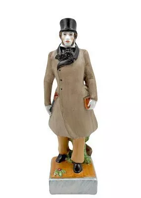 (П) Данько Наталья Яковлевна (1892-1942) - Пушкин на прогулке. ЛФЗ. 1940-1950-е гг. Фарфор, ...