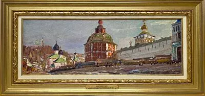 *(М) Боскин Михаил Васильевич (1875-1930) - Вид на Пятницкую башню Троице-Сергиевой Лавры. ...
