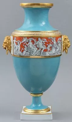 (М) Шпис Август Карлович (1817-1904) Ваза с изображением мифологического сюжета. ИФЗ, 1855-1881 гг.