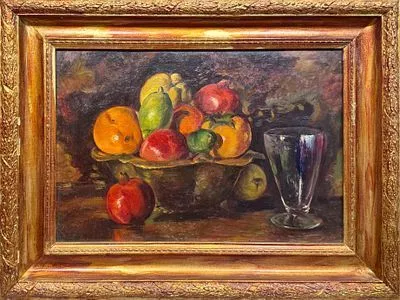 (М) Мешкова-Яковлева Екатерина Васильевна (1898-1964) Натюрморт с яблоками. Сер. XX в.