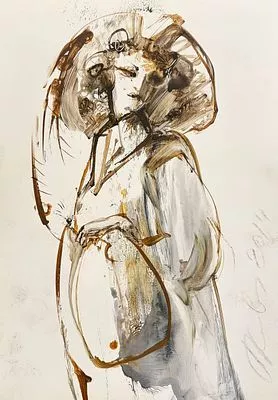 (М) Каплевич Павел Михайлович (1959 г.р.) - Эскиз костюма к неосуществленной постановке ...